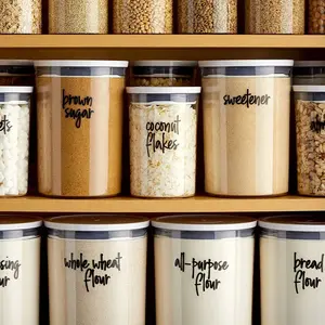 Food Spice Label Sticker, Removable Spice Label Sticker, Food Storage Jar Label for Home Kitchen Dining Room Dormitory, Pantry Labels