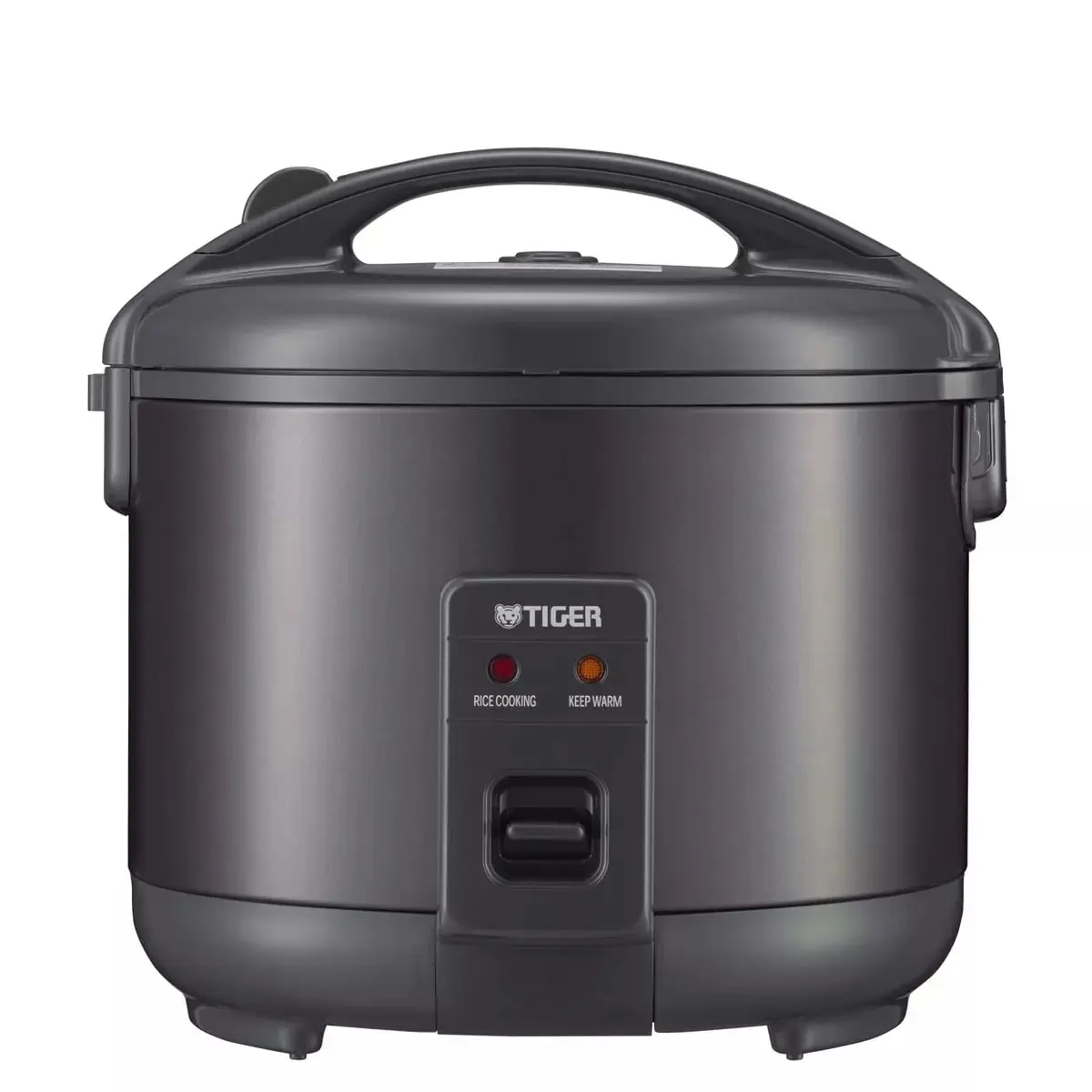Tiger JNP-S55U-KY 3-Cup Capacity White Rice Cooker - Obsidian Black, Family Use, Keep Warm, Plastic Body, Single Push Function