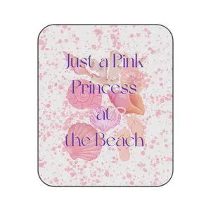 Just a Pink Princess at the Beach Picnic Blanket | Seashells, Pastel Beach Theme