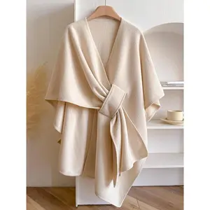 Women's solid color shawl, casual and elegant daily wear shawl, fashionable accessory for women and girls, fashionable solid color shawl