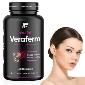 Purafair Veraferm Vitiligo Treatment 150 Capsules Improve Skin Pigmentation & Reduce White Spots with Vitamin B6 Omega 3 D Tyrosine for Face & Body