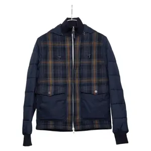 Pre-owned Louis Vuitton Cotton Small Leather Goods Double Zip Polyester Wool Jacket