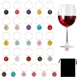 Wine Glass Charms Wine Marker Charms for Stemmed Glasses Ideal for Christmas Wine Tasting Party Decor