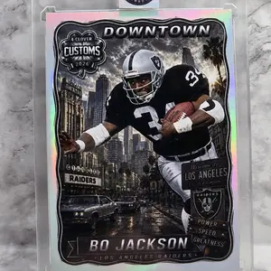 Bo Jackson Raiders Custom 1-of-1 Football Card