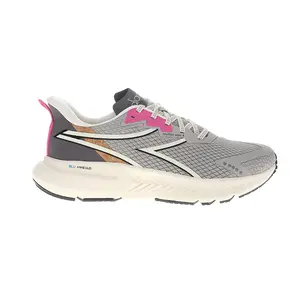diadora Womens Mythos Blushield Volo 4 2030 Running Sneakers Shoes - Black, Silver, White