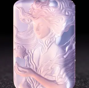 Z-OATH | Amethyst Nyarlathotep Pendant - Many-Faced God Necklace, Cthulhu Mythos Occult Jewelry