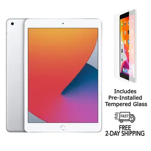 Refurbished iPad 8th Gen (WiFi+Cellular)-Excellent Condition with Pre-Installed Tempered Glass & 1 Year Warranty