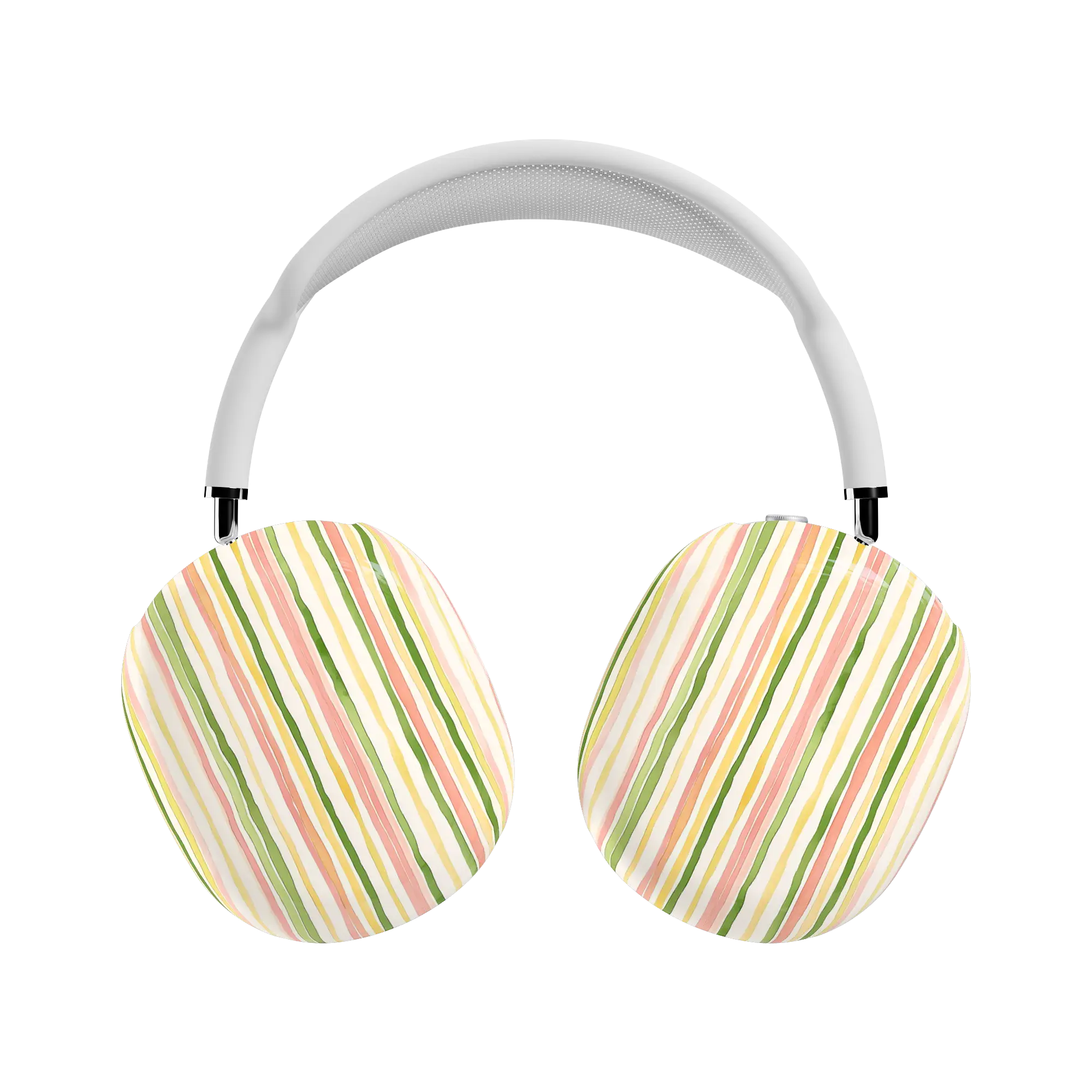 Casely AirPods Max Case | Snap-On Hard Shell Covers | Sweet Stripes | Rainbow Pastel