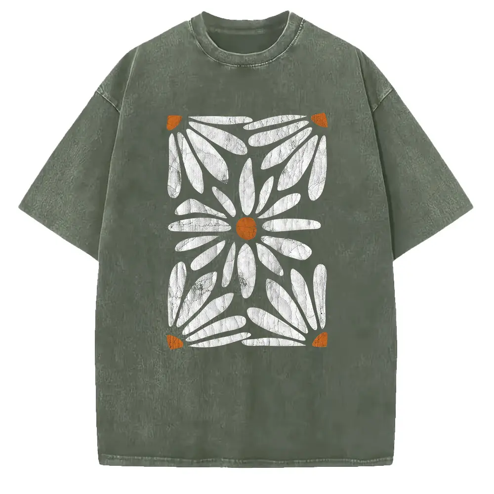 Washed T-shirt-Green