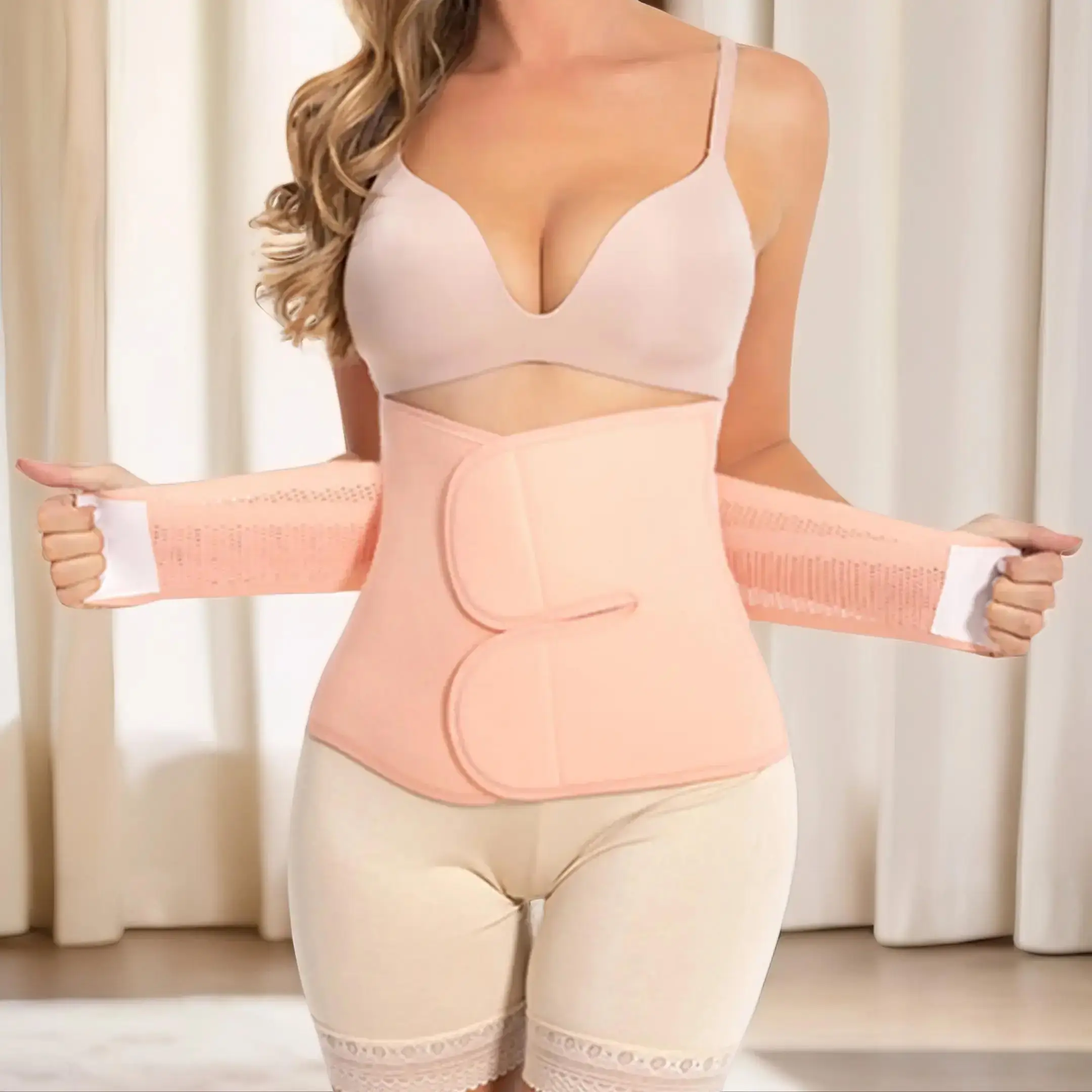 Postpartum Belly Band, Adjustable Compression Bandage for Postoperative and Tummy Tuck, Perfect Gift for New Moms and Birthdays, Waist Trainer Women,