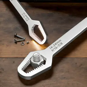 Multifunctional Adjustable Wrench Tool Set for Auto Repair & DIY – Self-Adjusting Wrench with Dual Ended Design