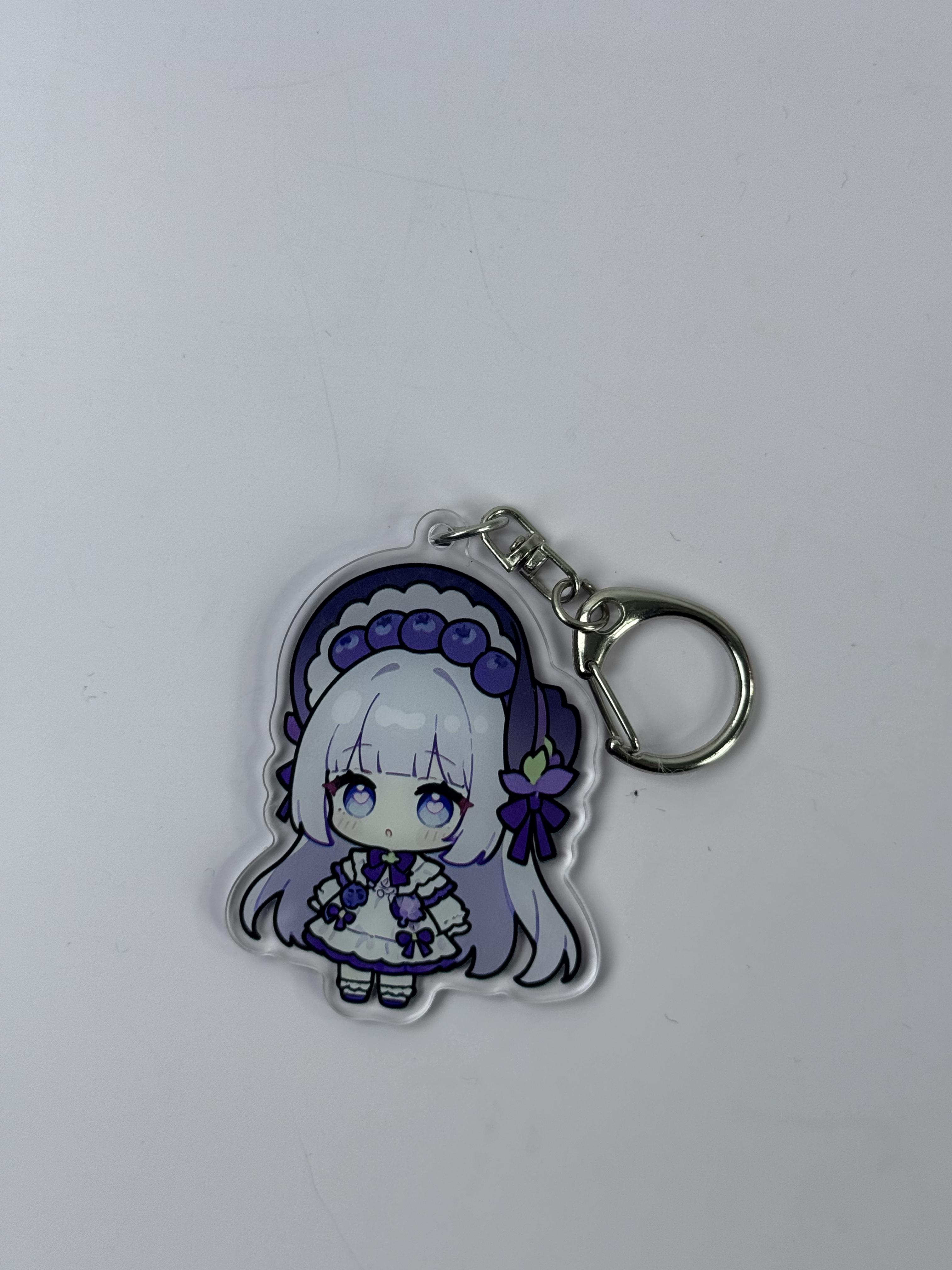 Custom  Acrylic Keychain, Double Layer DollPendant,  Cute Cartoon Anime TransparentCreative  Decoration Small Gift