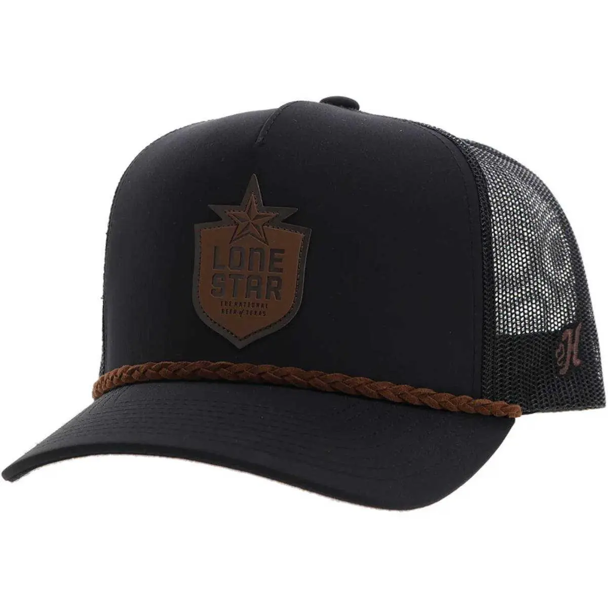 Hooey Unisex Lone Star Trucker Hat Black Mesh Back Snapback Hats