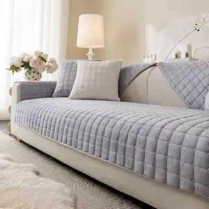 1pc Sofa Cushion, Thick Plush Sofa Pad, Modern Style, Pet Friendly, Scratch Resistant, Non-Slip, Sofa Couch Covers