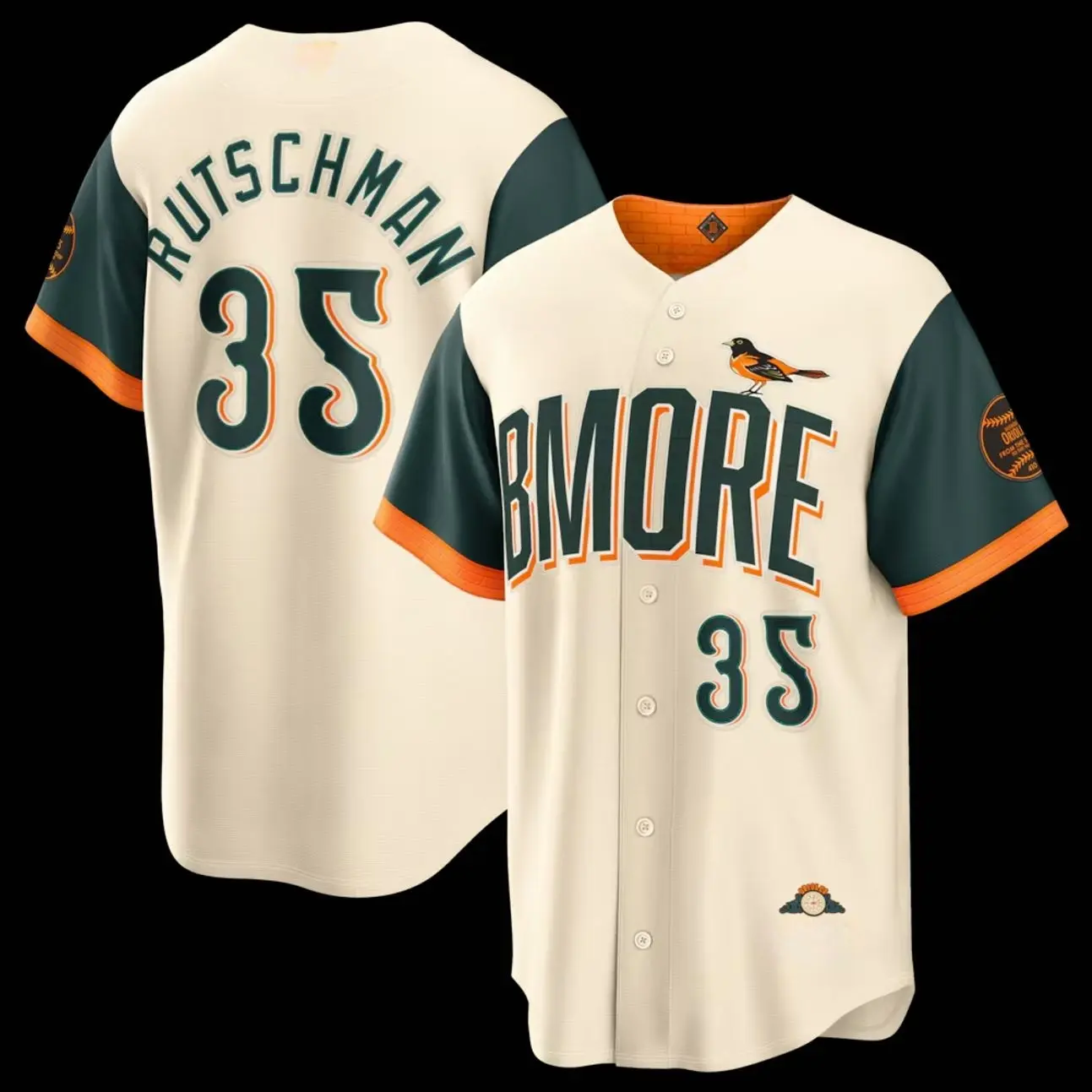 Unisex Baseball Baltimore USA Rutschman 35 2026 City Connect Stadium Jersey - Cream