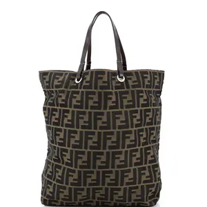 Pre-owned FENDI Canvas Plain Tote Bags REBAG Vintage Open Tote Zucca Canvas Medium by Rebag