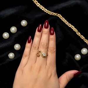 Elegant Stainless Steel Snake Coil Ring - Durable Material, Size 7, Ideal for Daily Wear