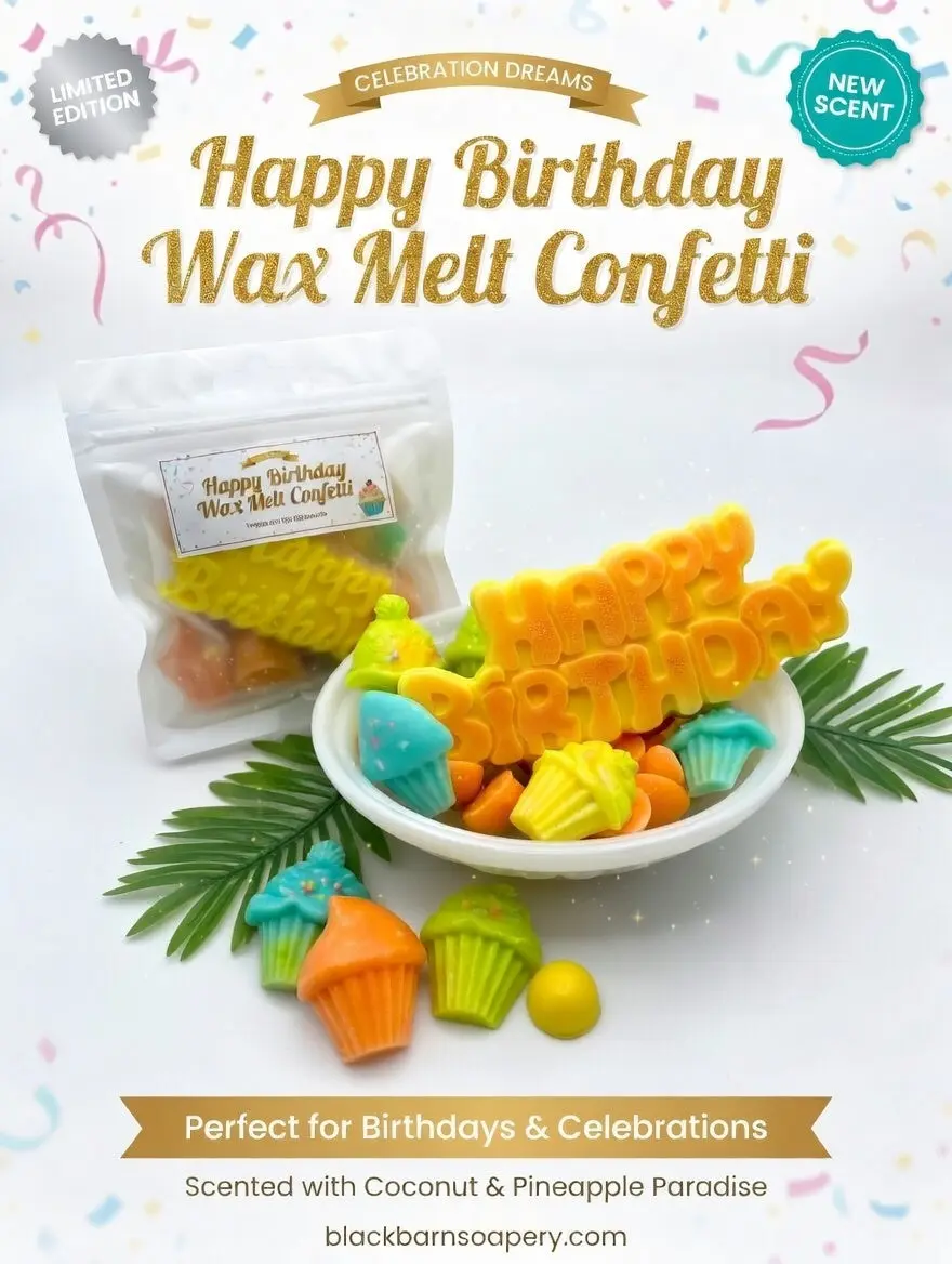 Happy Birthday   - Artisan Wax Melt Confetti