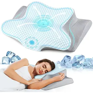 Pillow for , Memory  Contour  Pillow,  Cooling  Support Pillow for Side   Sleepers, Bed Pillow for Sleeping Comfort