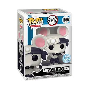Funko Pop! Demon Slayer - Muscle Mouse #1536 Exclusive (Sticker may vary) Collectible Pop Vinyl Figure