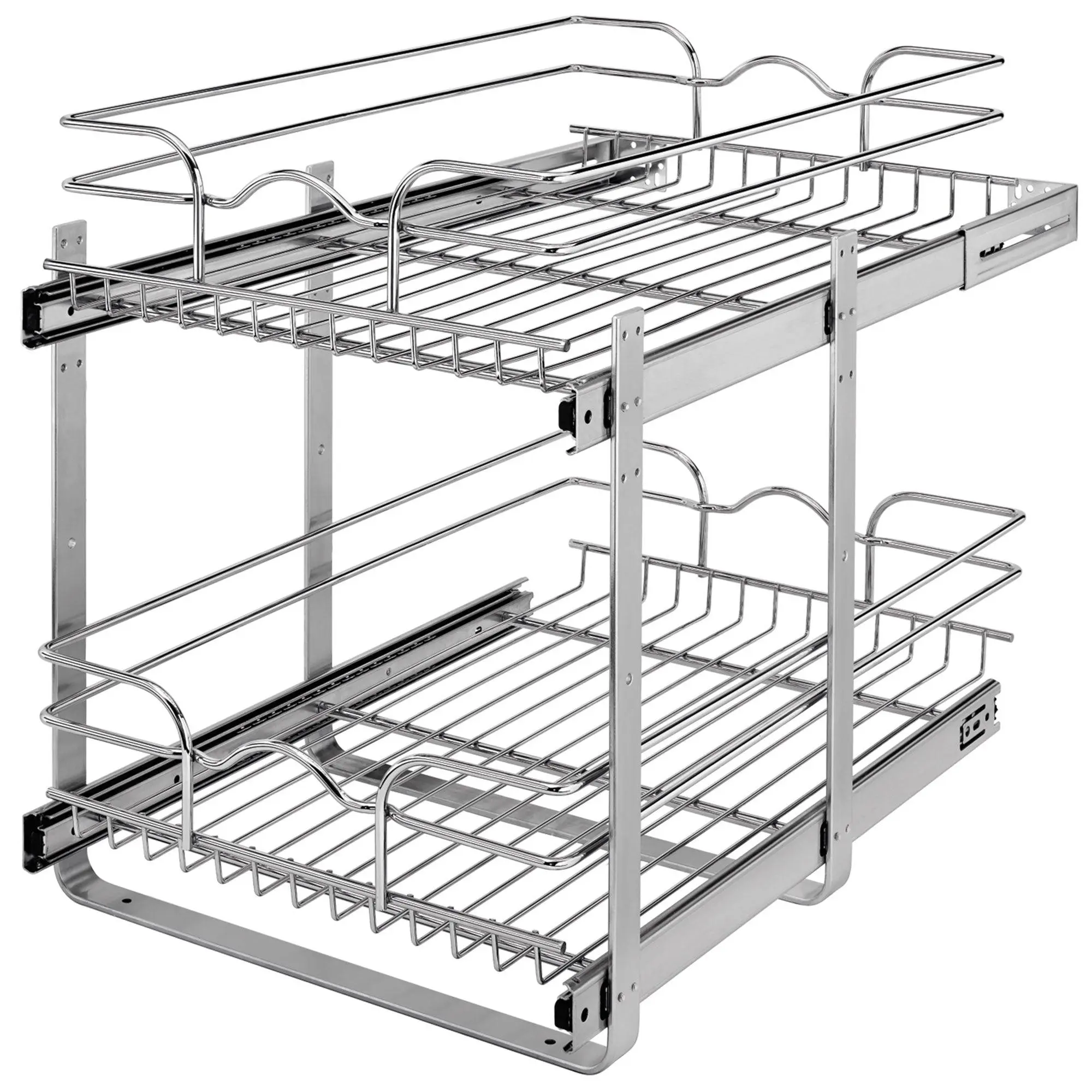 Rev-A-Shelf Kitchen Cabinet Pull Out Shelf Organizer, 15 x 22 In, 5WB2-1522CR-1 Rev-A-Shelf Kitchen Cabinet Pull Out Shelf Organizer, 15 x 22 In, 5WB2-1522CR-1
