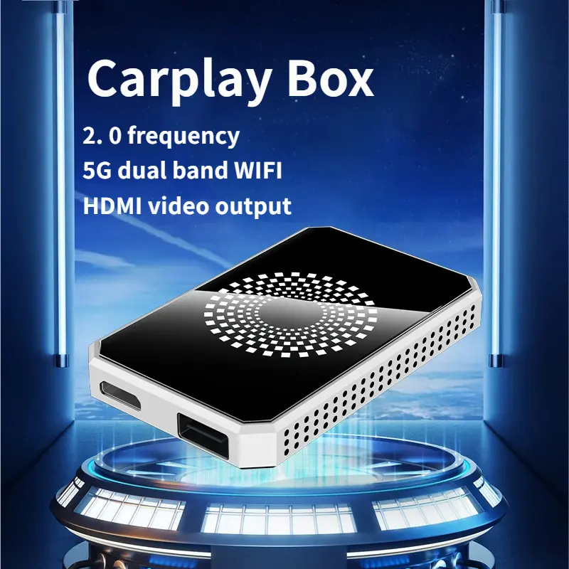3-in-1 Car Media Box, Wireless CarPlay & Android Auto Adapter with USB Port, Supports Netflix YouTube TikTok Streaming, Only for Factory Vehicles with Wired CarPlay