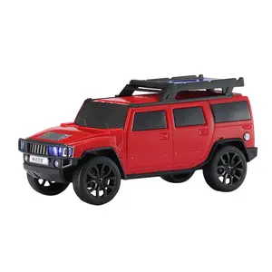 WSTER WS-696 Off-Road Vehicle Model Speaker with Solar Charging, USB TF AUX FM, TWS Pairing, Stereo Sound, Wireless Audio for Indoor Outdoor Use