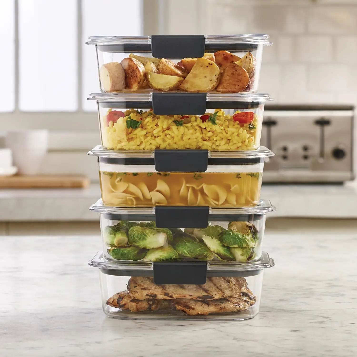 π₯ 5PC Leak-Proof Meal Prep Set π± | No Spills, All Fresh β BPA-Free & Stackable! Rubbermaid π₯ 5PC Leak-Proof Meal Prep Set π± | No Spills, All Fresh β BPA-Free & Stackable! Rubbermaid