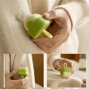 Mini Portable Lint Roller Ball with Storage Case - Reusable, Washable Sticky Lint Remover for Clothes & Pet Hair - Compact Travel Lint Tool with Handle - Perfect for Home Decor & Valentine's Day Gifts, Pet Hair Cleaner | Compact Design | Reusable Roller
