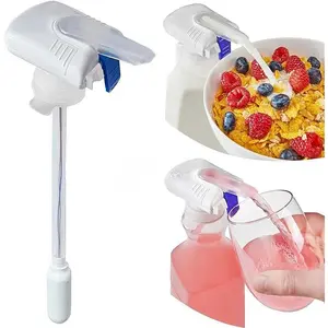 Automatic Drink Dispenser - Hands-Free Beverage Dispenser for Fridge - Perfect for Milk, Juice - Gifts for Women & Men - 1 Pack, White