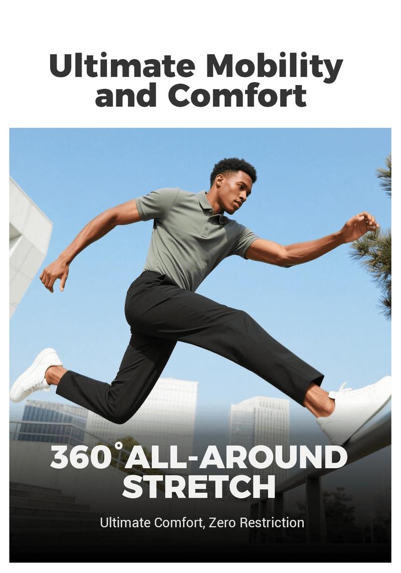 FOSWIE Slimastrouser High Stretch Straight-Leg Pants for Men - Skin-Friendly, Breathable, and Unrestricted Movement FOSWIE Slimastrouser High Stretch Straight-Leg Pants for Men - Skin-Friendly, Breathable, and Unrestricted Movement