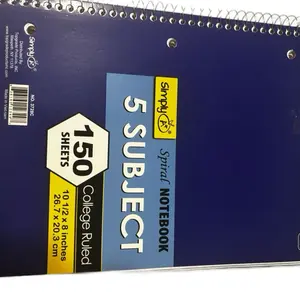 Simply A+ 5 Subject Notebook.