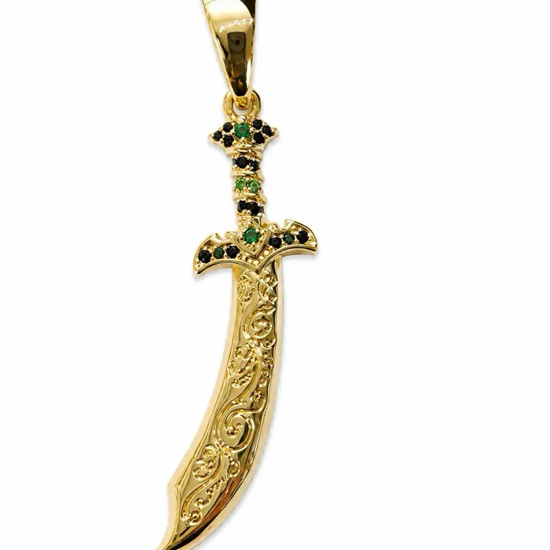 Dije de oro laminado de ogun muy hermoso size 40 cm