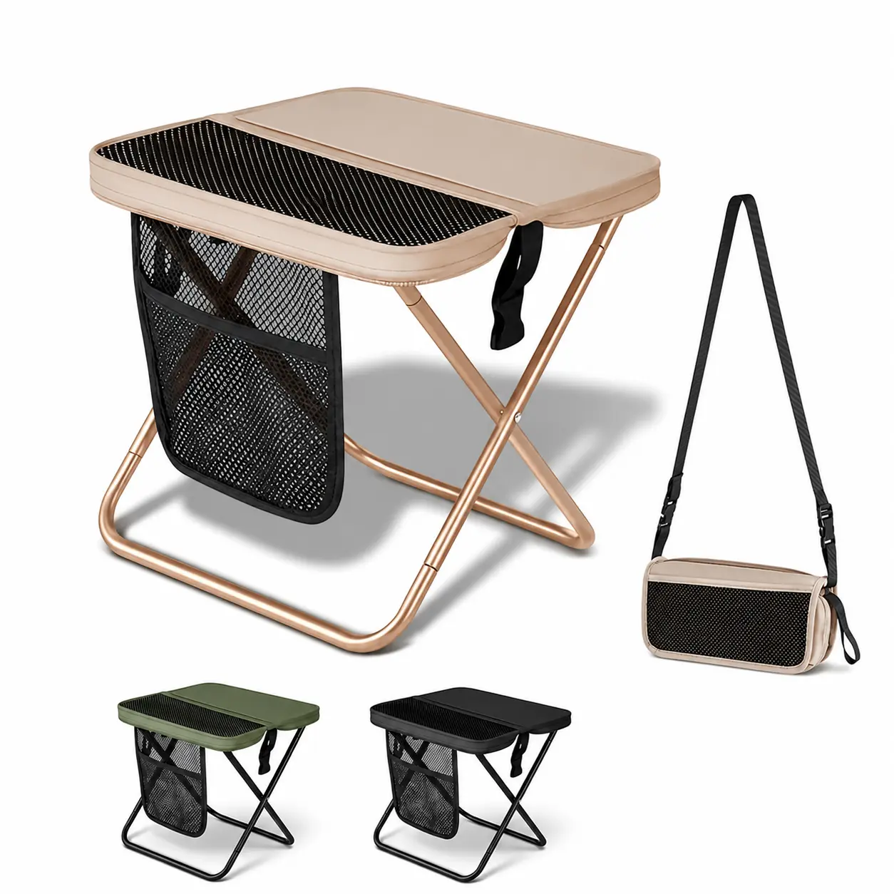 Portable Folding Stool, Lightweight Camping Seat for Hiking Fishing