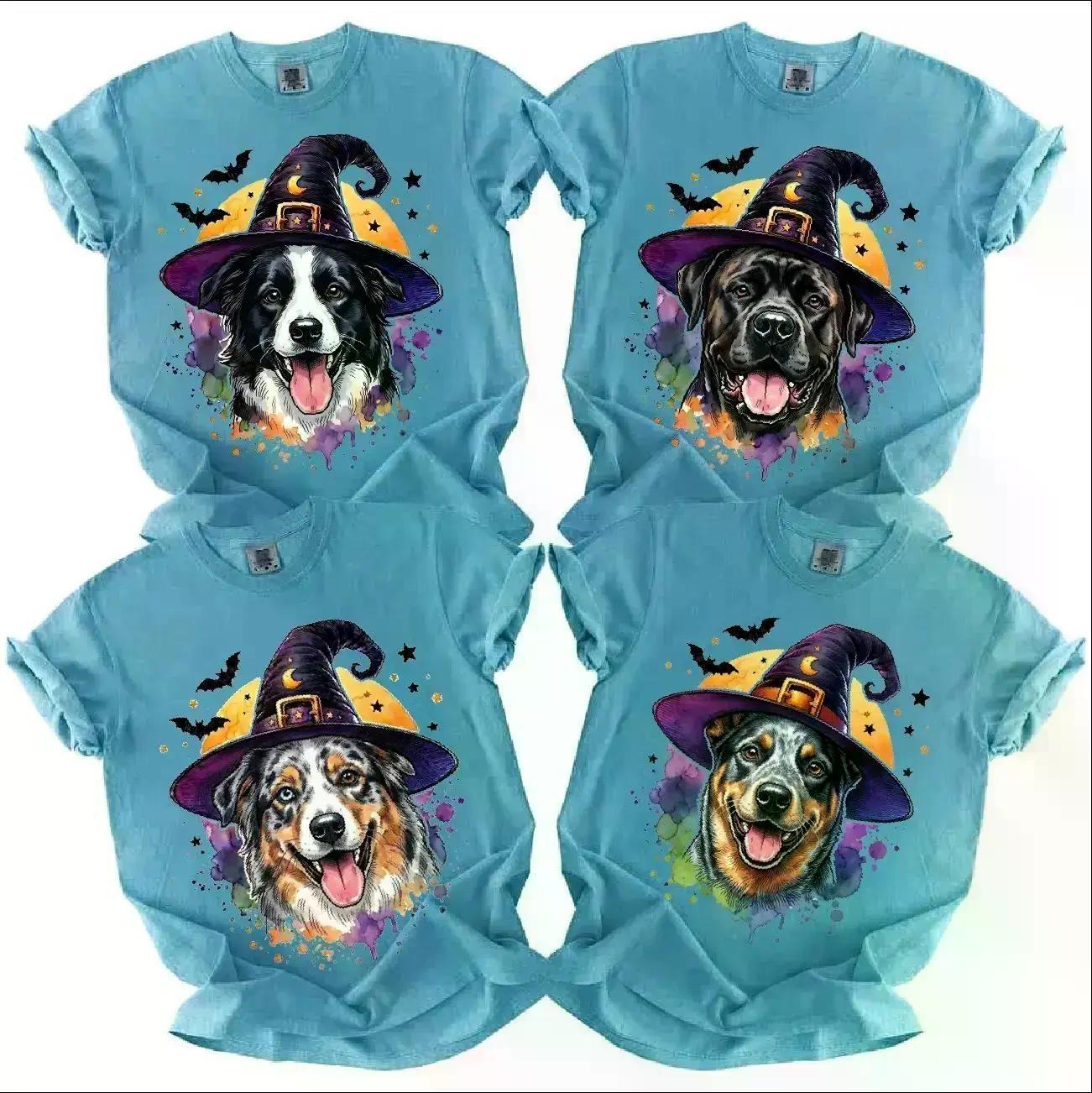 Comfort Colors 50+ Dog Breeds Halloween T-Shirt, Pumpkin Candy Bucket Dog Graphic Tee, Trick or Treat Pet Lover Gift, Fall Shirt