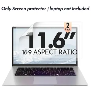 Gavnboon 2-Pack 11.6 Inch Laptop Screen Protector Film, 9h Hardness Anti-Scratch Blue Light Blocking, Easy Install for Home Office