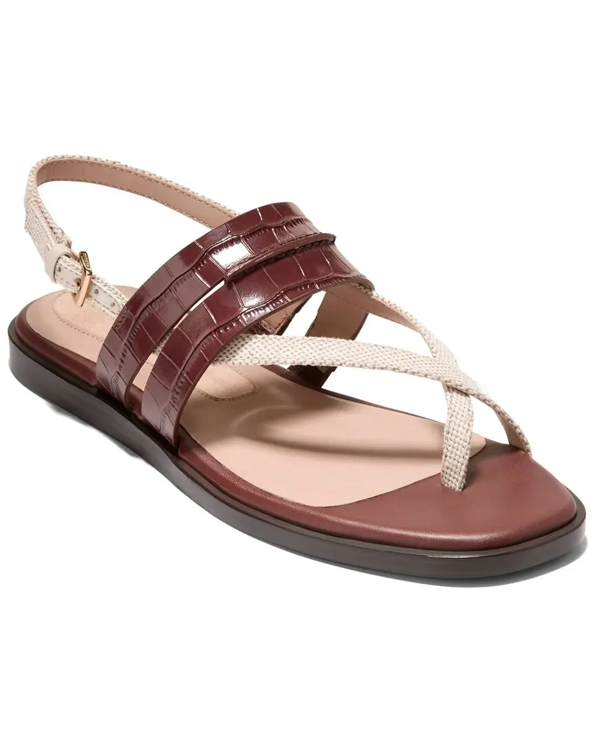 Cole Haan Go-To Estella Flat Leather Thong Sandal