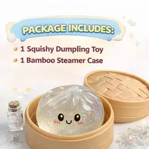 Slow Rising Glitter Dumpling Squishy | Sensory Fidget Toy for Kids & Adults