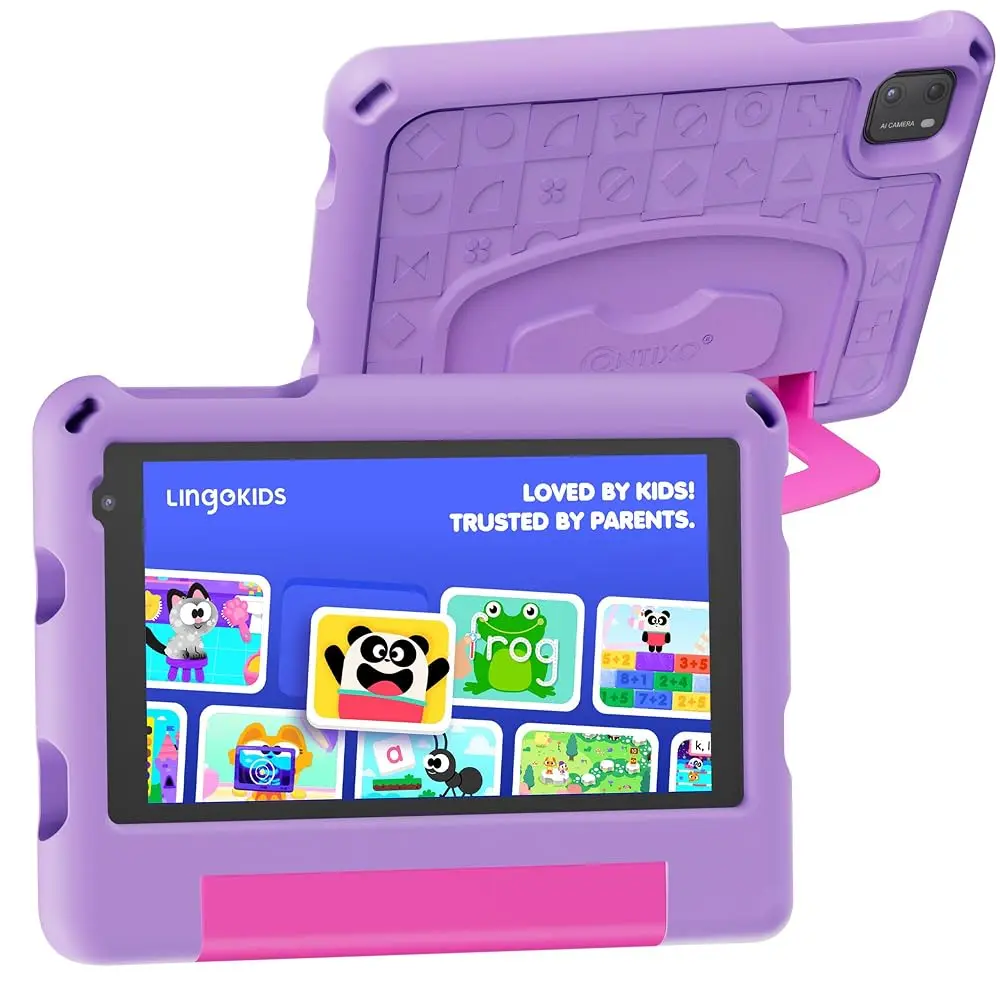 Contixo A7 Kids Tablet 7" HD Screen Android 15 with Parental Controls 3+32GB for Ages 3-12