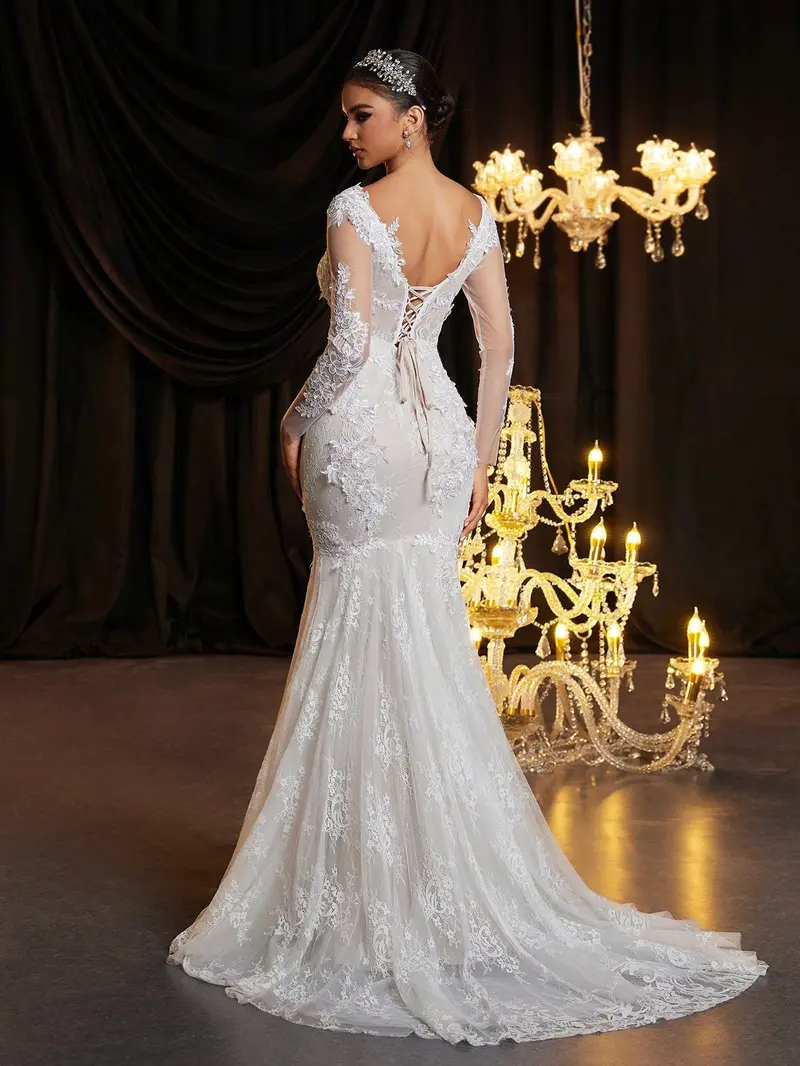 sheer lace wedding dress - TikTok Shop sheer lace wedding dress - TikTok Shop