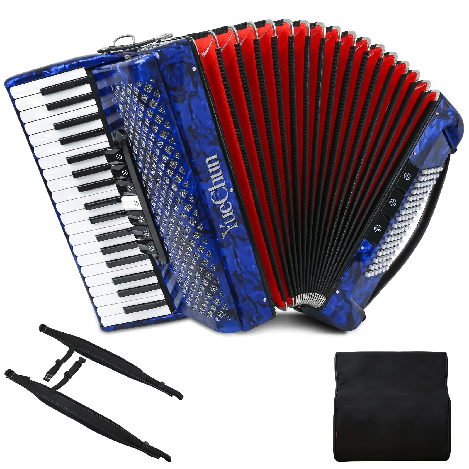 Accordion 37 Key 96 Bass,with 10 Pitch buttons,for advanced musicians