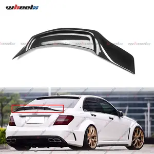 2008-2014 Mercedes-Benz C-Class - PT-Style Gloss Black Trunk Spoiler, Car Rearview Mirror & Car Door Handle (W204) & C63 Sedan