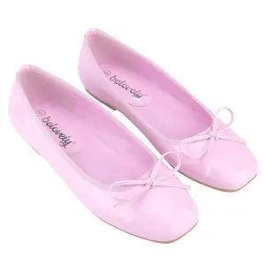 Belovely Women's Ballet Flats with Bowknot Decoration | Elegant & Classy Doll-Inspired Comfort Coquette Shoes for Walking 【piano-5】