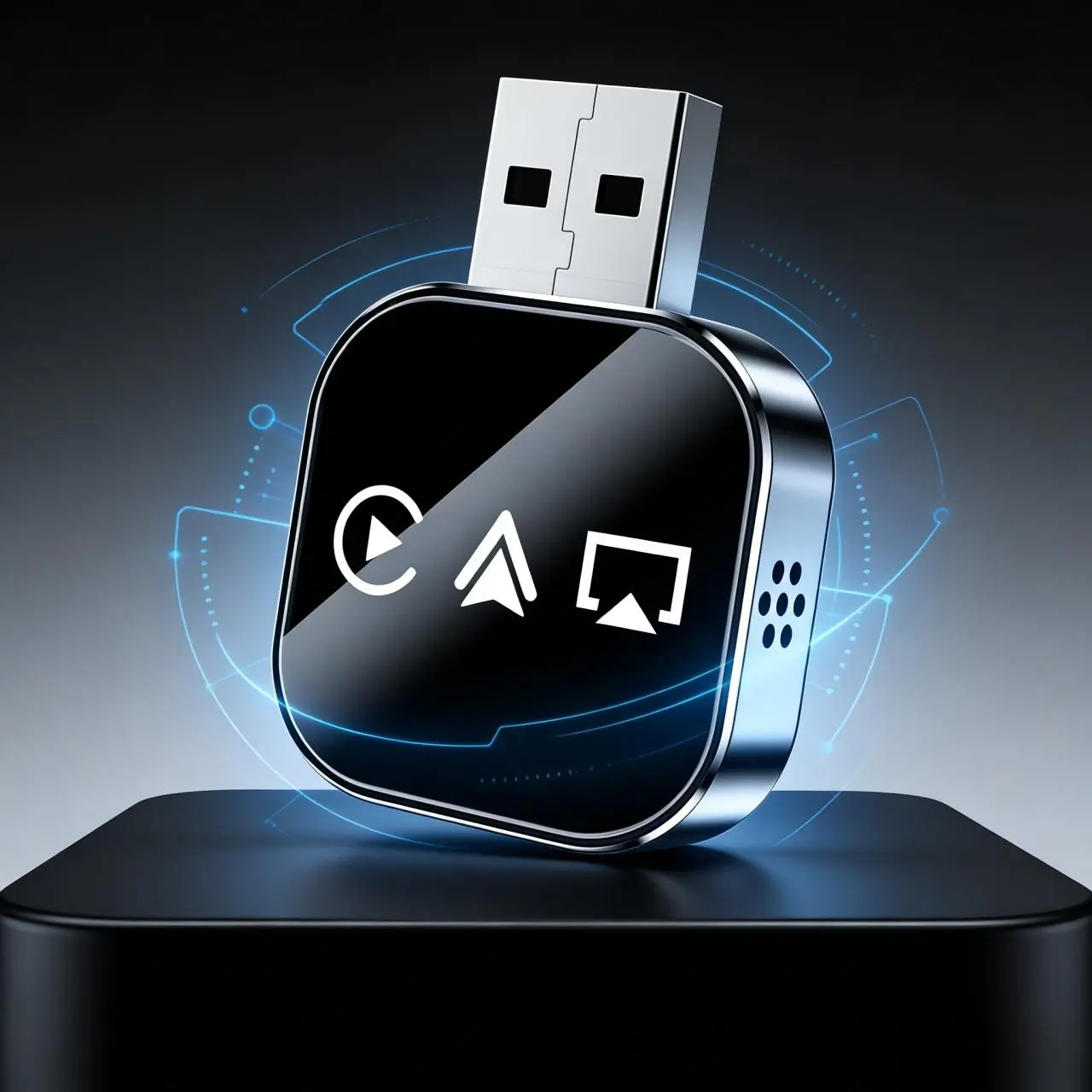 Universal 3-in-1 Wireless CarPlay Mirror Link Adapter, Stable Plug & Play Design