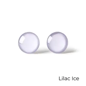 Colorful Lilac Dot Stud Earrings