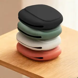 4-Piece Silicone Travel Storage Bags, Lightweight Jewelry Organizer with Necklace Holder, Multi-Functional Data Cable Bag, Unisex Design, Travel Organization Pouch