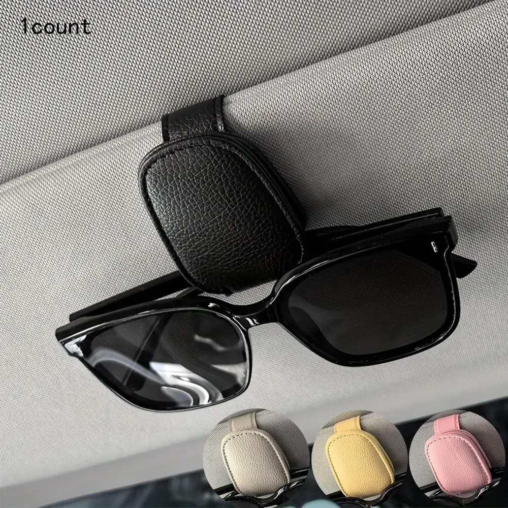 Universal Car Sun Visor Glasses Clip, 1 Count Auto Eyeglasses Holder, Vehicle Interior Accessories, Eyewear Storage Bracket, Car Accessories