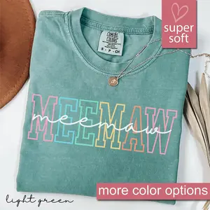 Comfort Colors® Meemaw Shirt, Meemaw T-Shirt, Meemaw Tee, Cute Meemaw Shirt, Gift for Meemaw, Grandma Gift, Grandmother Shirt, Mimi Gigi Tee