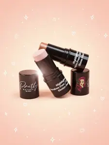 PRETTY NATURE BY JOYCE Makeup Highlighter Stick, 8g, Paraben-Free, EU-Compliant, Gluten-Free, Vegan, Smooth, Brightening for Cheek Glow, Highlighter Makeup, Cheeks Shine