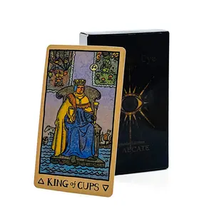 Portable Tarot Card Set, Cosmic Gaze Theme Divine Divination Game, Easter Christmas Psychic Spiritual Ritual Fortune-Telling Tarot Cards, 1 Box